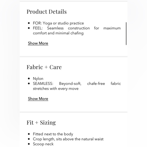 Athleta cropped yoga top - Picture 3 of 6